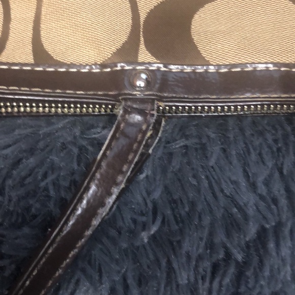 Coach Legacy Stripe Signature Tan and Brown Shoulder Bag - Picture 11 of 16